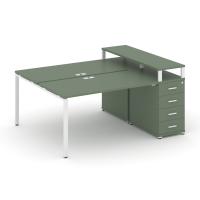 Рабочая станция с 1 опорной тумбой