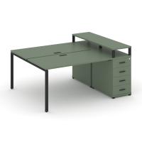 Рабочая станция с 1 опорной тумбой