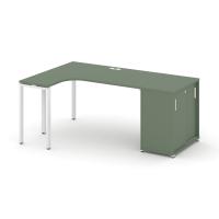 Стол эргономичный с опорным шкафом-купе
