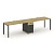 Рабочая станция 2 места с 1 опорной тумбой