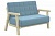 ДИВАН "КРОХА" CATANIA DUSTY BLUE