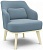 Кресло отдыха "Комфорт-5" Низкая спинка CATANIA DUSTY BLUE