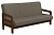 Диван "Вега-34" SCANDINAVIA BROWN  WOOD